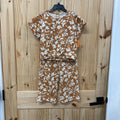 GIRLS JESSICA SIMPSON 2PC SET RUST/IVORY 6X