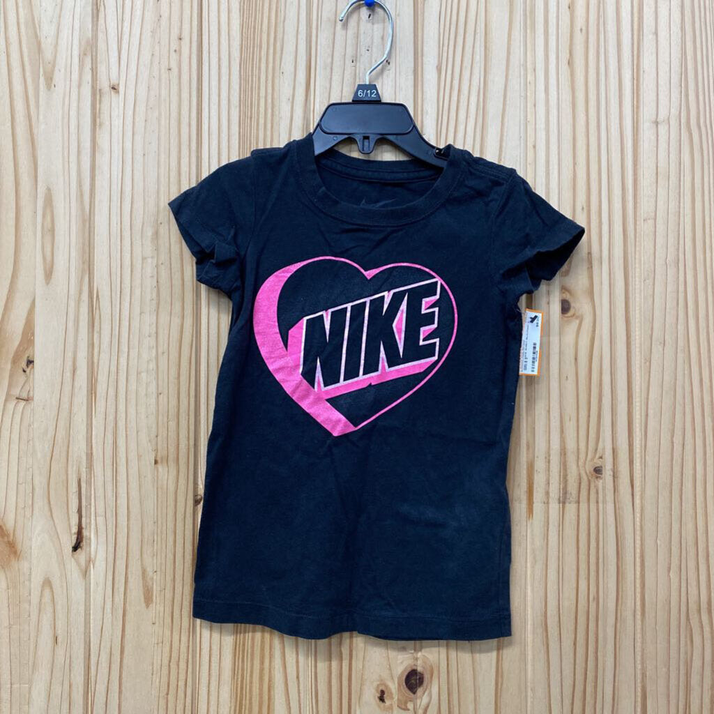 GIRLS NIKE SHIRT BLK/PINK 5