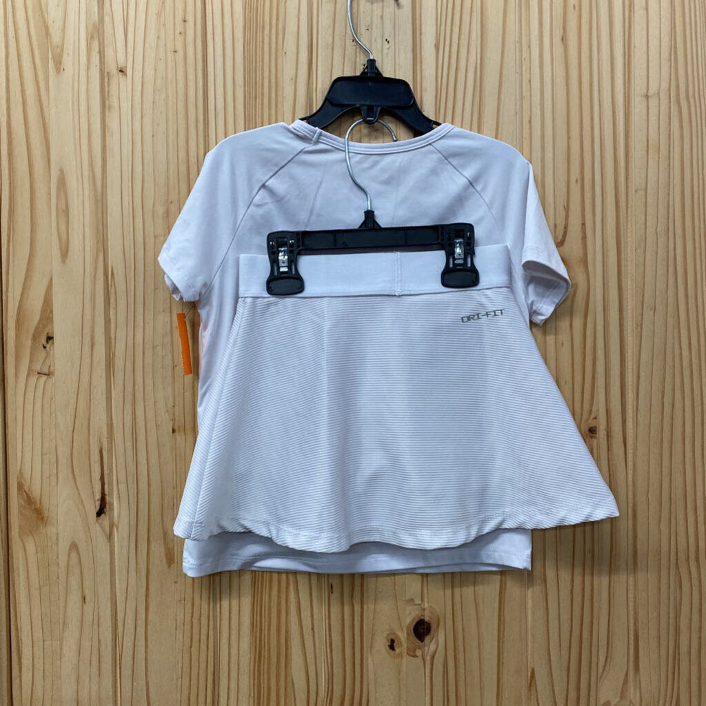 GIRLS NIKE 2PC SET WHITE/BLK 6