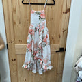 WOMENS FLOFALLZIQUE SL WHITE FLORAL DRESS 10