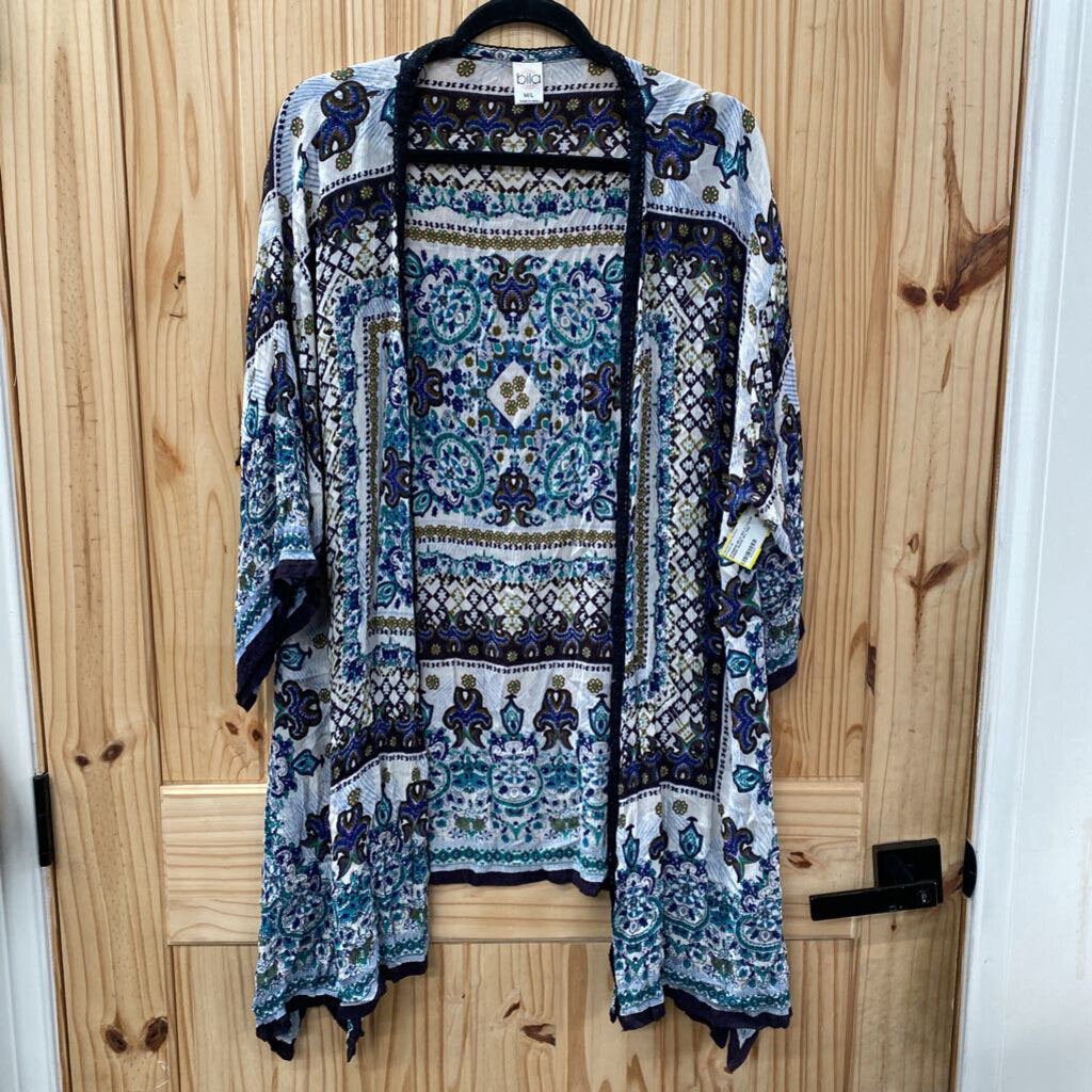 WOMENS BILA MULTI COLOR SHEER SHAW M/L