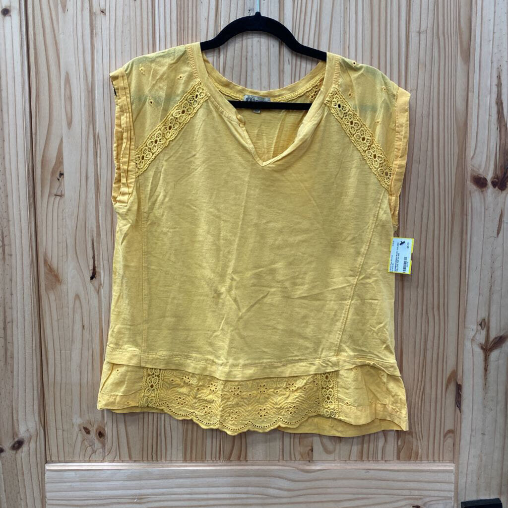 WOMENS DEMOCRACY GOLDEN YELLOW TOP M