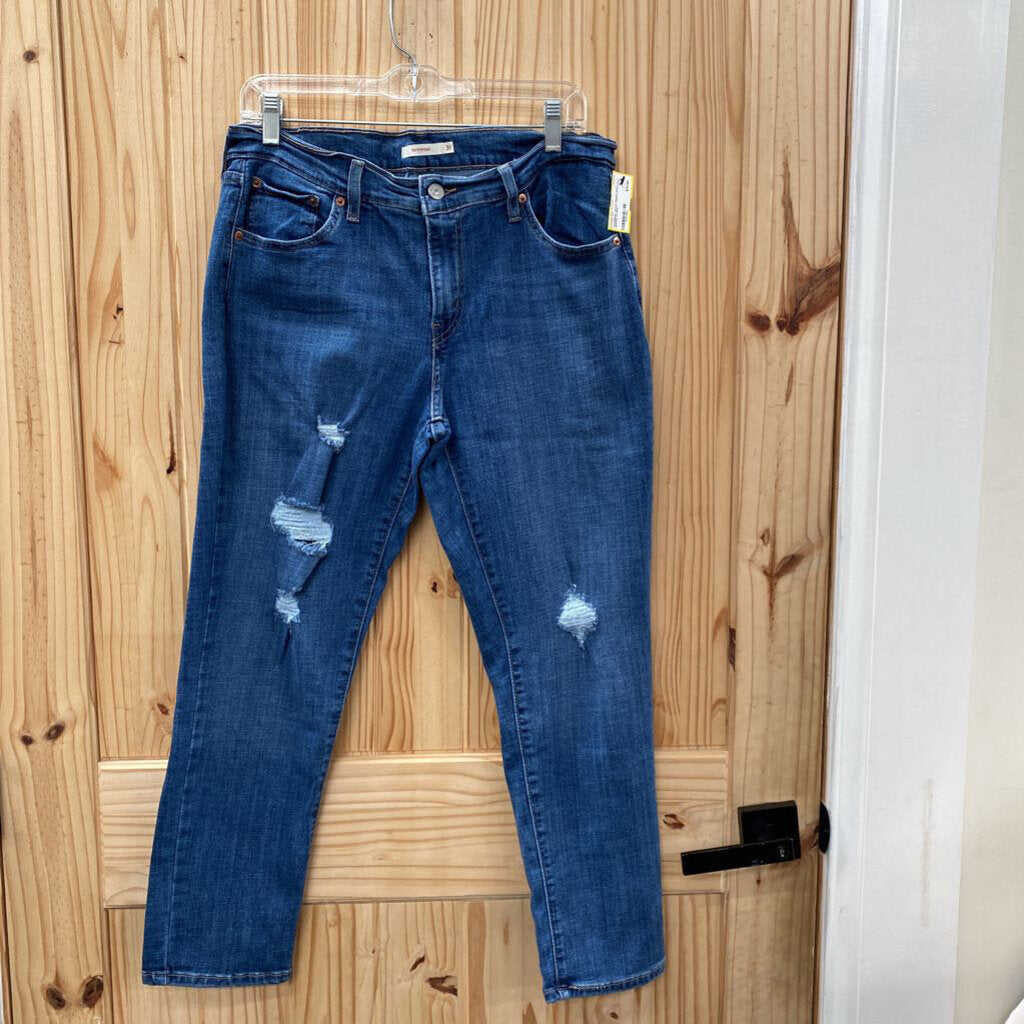 WOMENS LEVIS DENIM DIST. JEANS 31