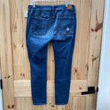 WOMENS AMERICAN EAGLE DK DENIM DIST. JEANS 10