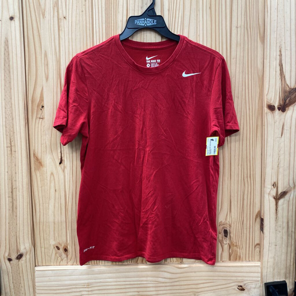BOYS NIKE SHIRT RED/WHITE M 10