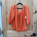 WOMENS LAUREN CONRAD ORANGE TOP L