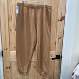WOMENS TNA COZY BOYFRIEND LT BROWN SWEATPANTS 2XL