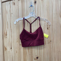 WOMENS LULULEMON BURGUNDY SPORTS BRA 4