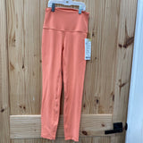 WOMENS LULULEMON BRIGHT CORAL LEGGINGS 4 NWT