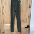 WOMENS LULULEMON DK OLIVE GREEN LEGGINGS 4