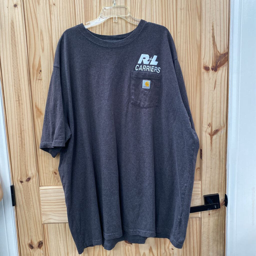 MENS CARHARTT CHARCOAL SHIRT 3XL TALL