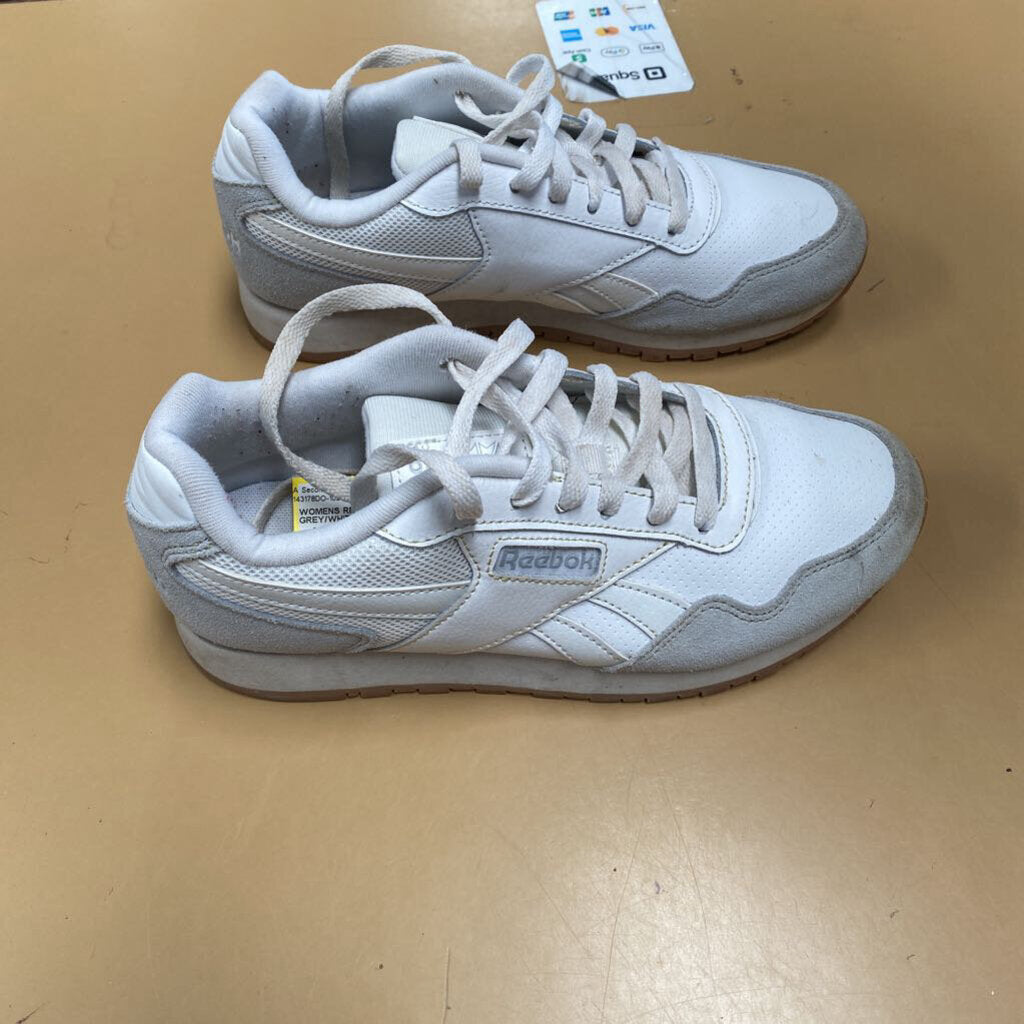 WOMENS REEBOK SHOES GREY/WHITE 7 1/2