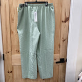 WOMENS ALFRED DUNNER LT GREEN PANTS 16 NWT