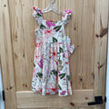 GIRLS PAISLEY LANE IVORY FLORAL SL DRESS 7 NWT