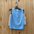 GIRLS YOGALICIOUS 2PC SET LT BLUE/WHITE FLORAL S 7/8