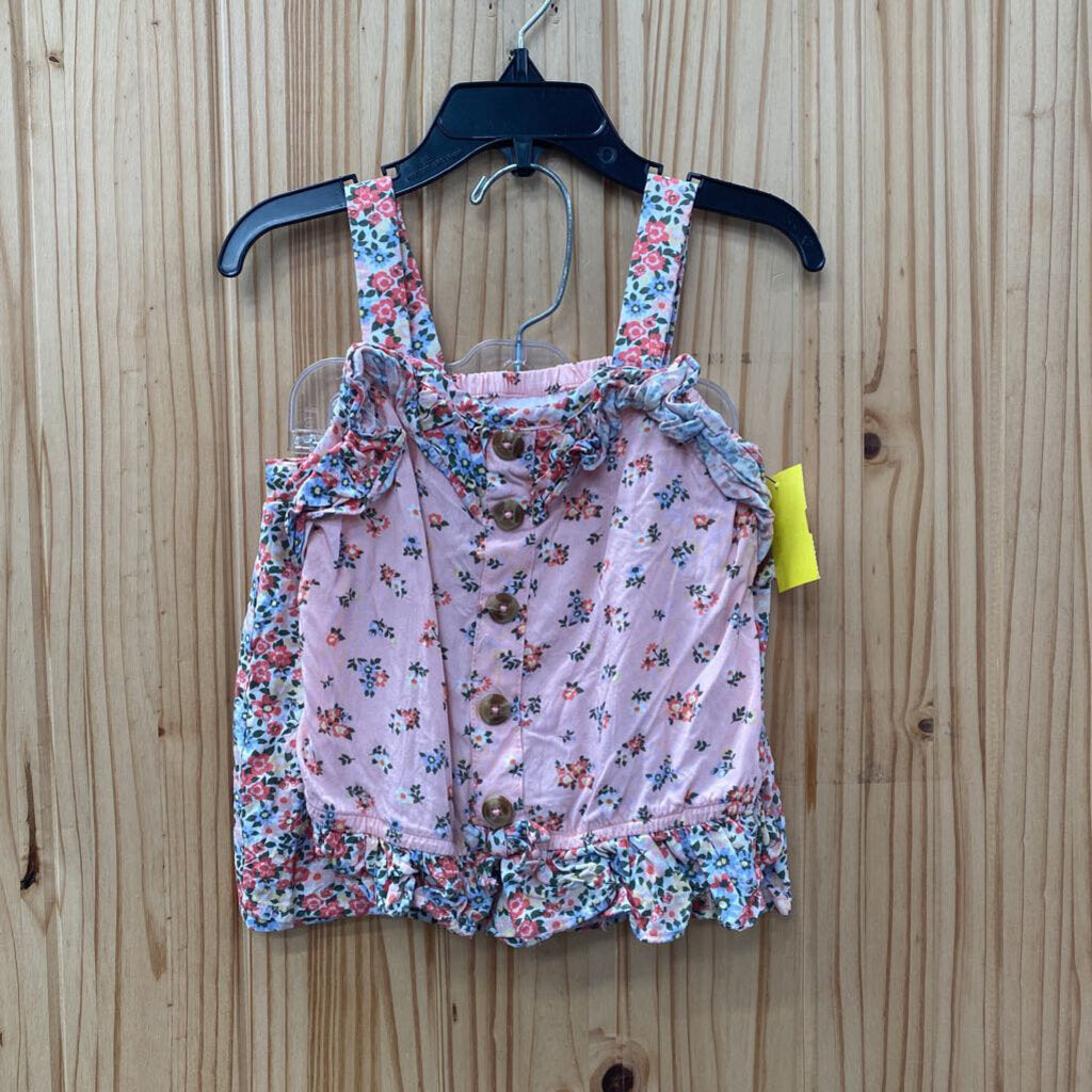 GIRLS LITTLE LASS 2PC SET PINK FLORAL 5