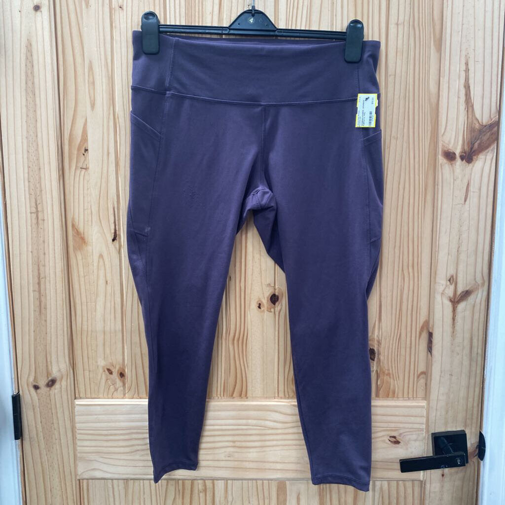 WOMENS DANSKIN LEGGINGS PURPLE XL