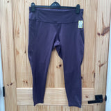 WOMENS DANSKIN LEGGINGS PURPLE XL