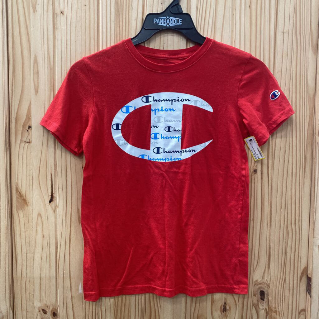 BOYS CHAMPION SHIRT RED L 10
