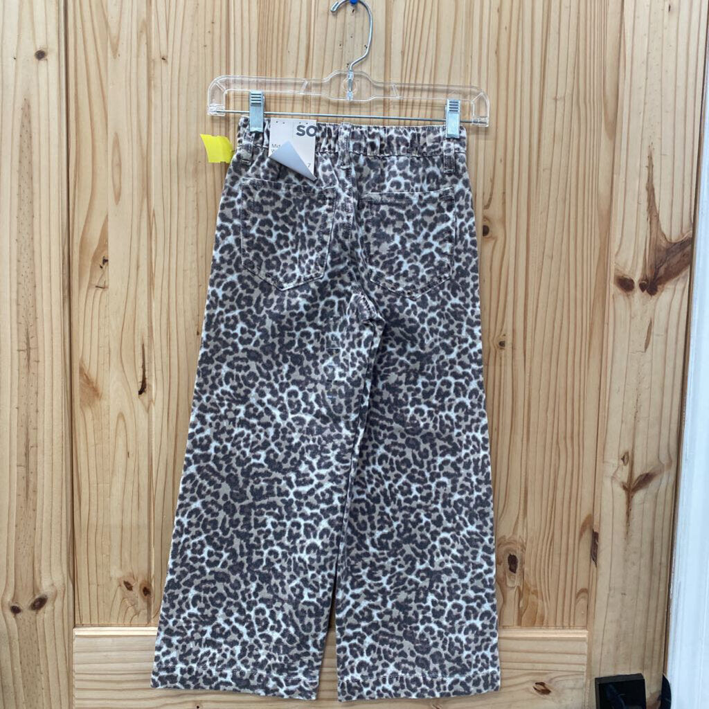 GIRLS SO LEOPARD PANTS 7 NWT