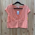 WOMENS WILLOW & ROOT CORAL TOP XL NWT