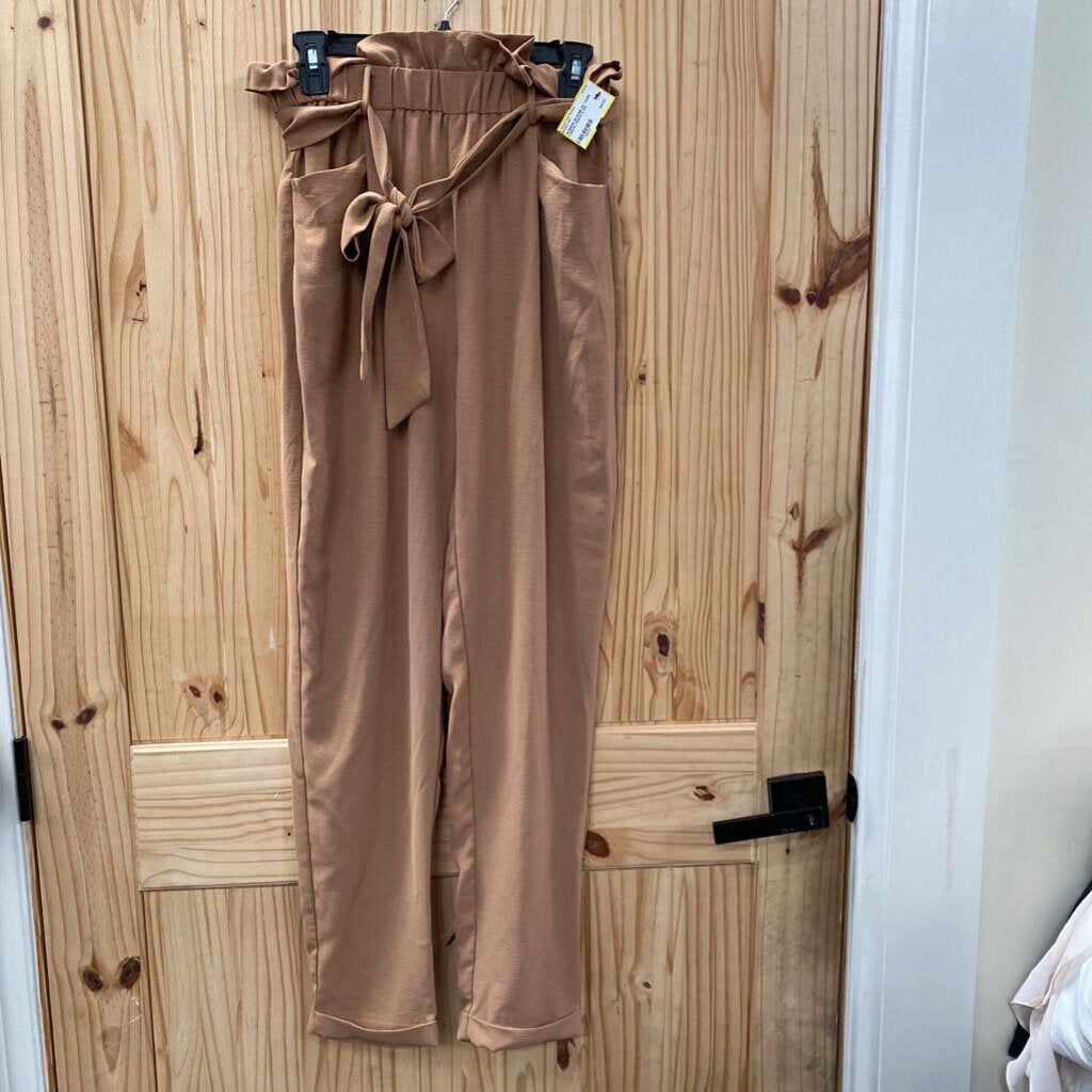 WOMENS EE:SOME DK TAUPE CASUAL PANTS S