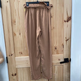 WOMENS EE:SOME DK TAUPE CASUAL PANTS S