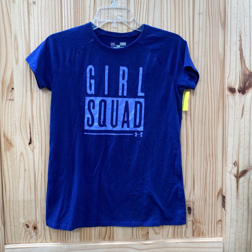 GIRLS UNDER ARMOUR GIRL SQUAD VIOLET SHIRT YLG 12