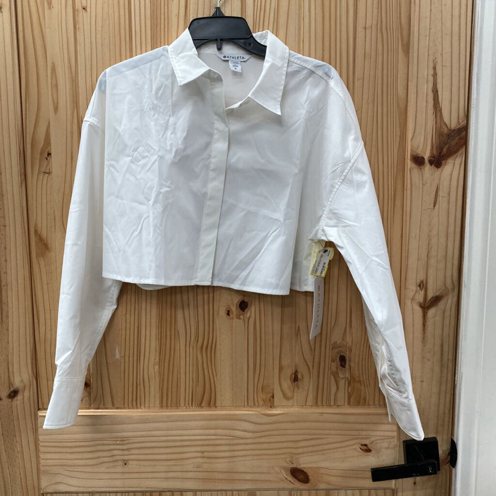 WOMENS ATHLETA WHITE CASUAL TOP M NWT