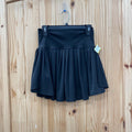 WOMENS GRAC & EMMA BLK PLEATED SKORT M