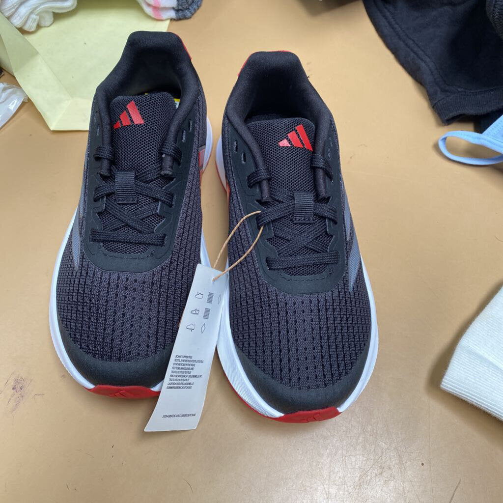 BOYS ADIDAS SHOES RED/BLK 12K NEW