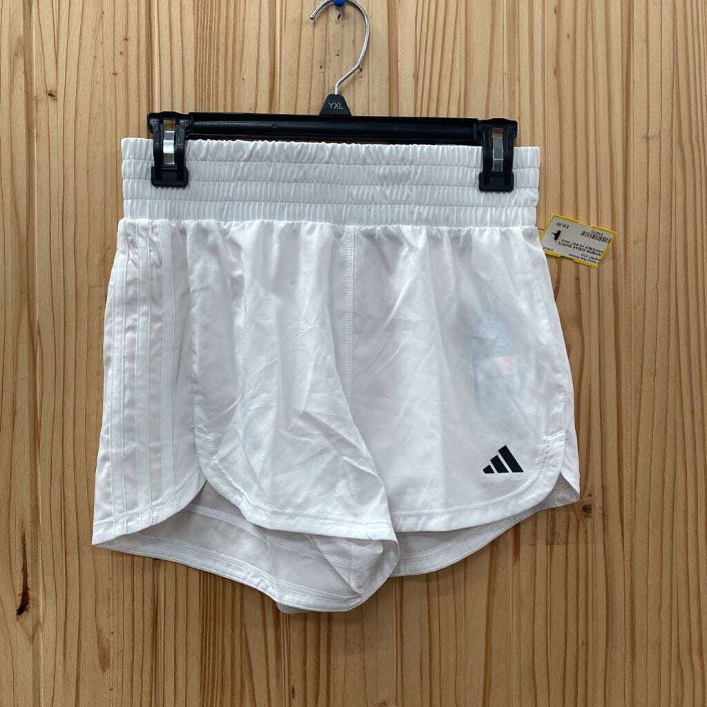 WOMENS ADIDAS SHORTS WHITE/BLK XS NWT