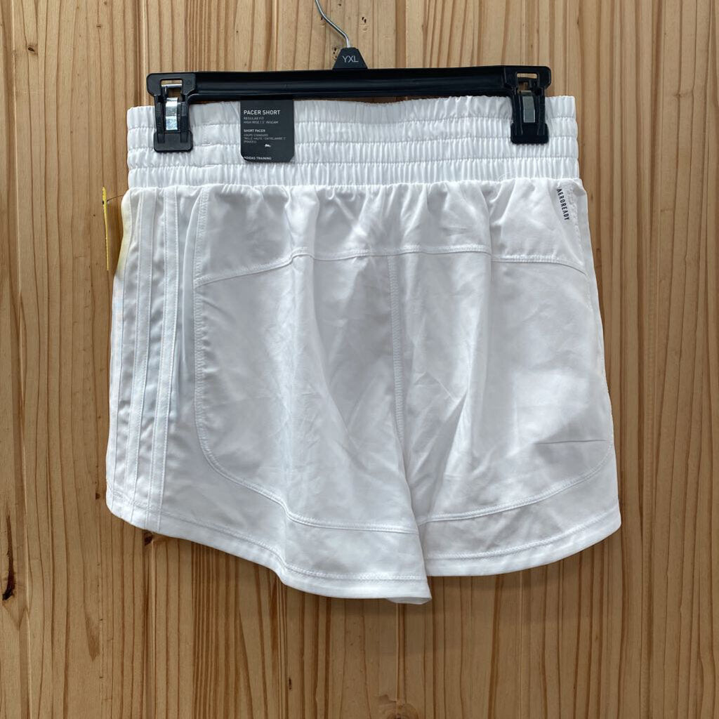 WOMENS ADIDAS SHORTS WHITE/BLK XS NWT
