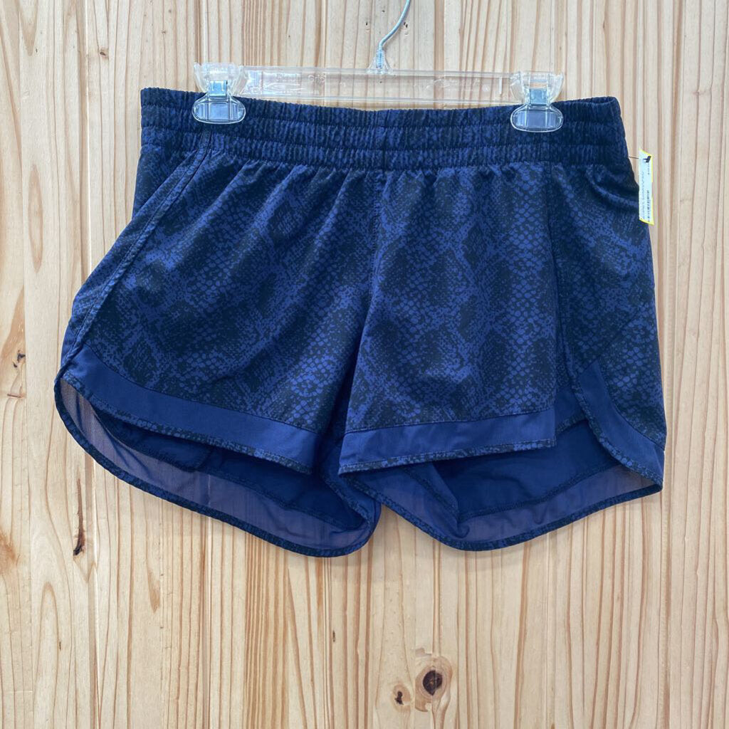 WOMENS ATHLETA NAVY BLUE/BLK SHORTS M