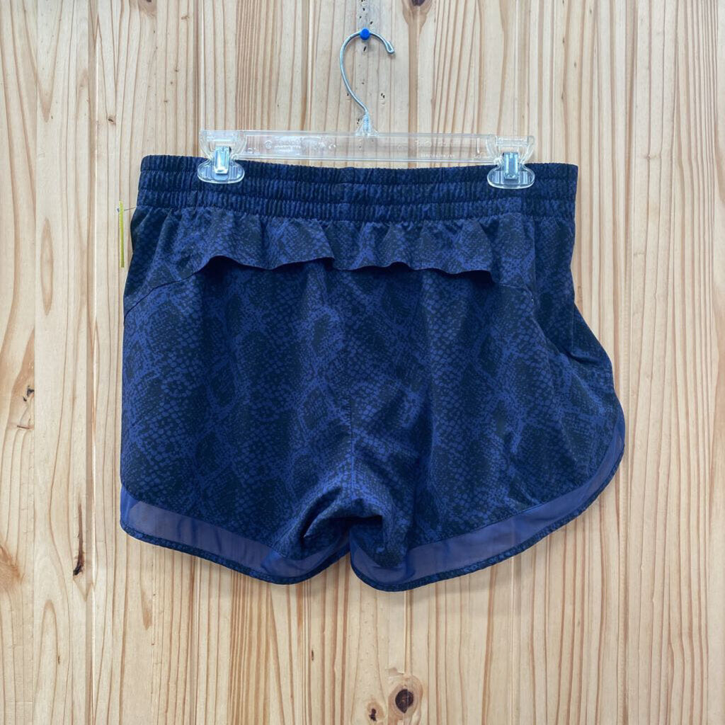 WOMENS ATHLETA NAVY BLUE/BLK SHORTS M