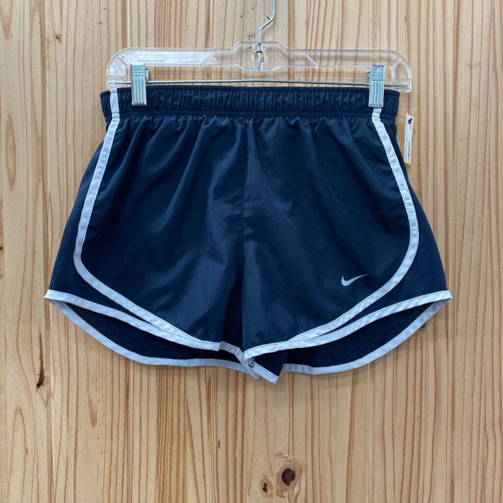 WOMENS NIKE SHORTS NAVY BLUE/WHITE S