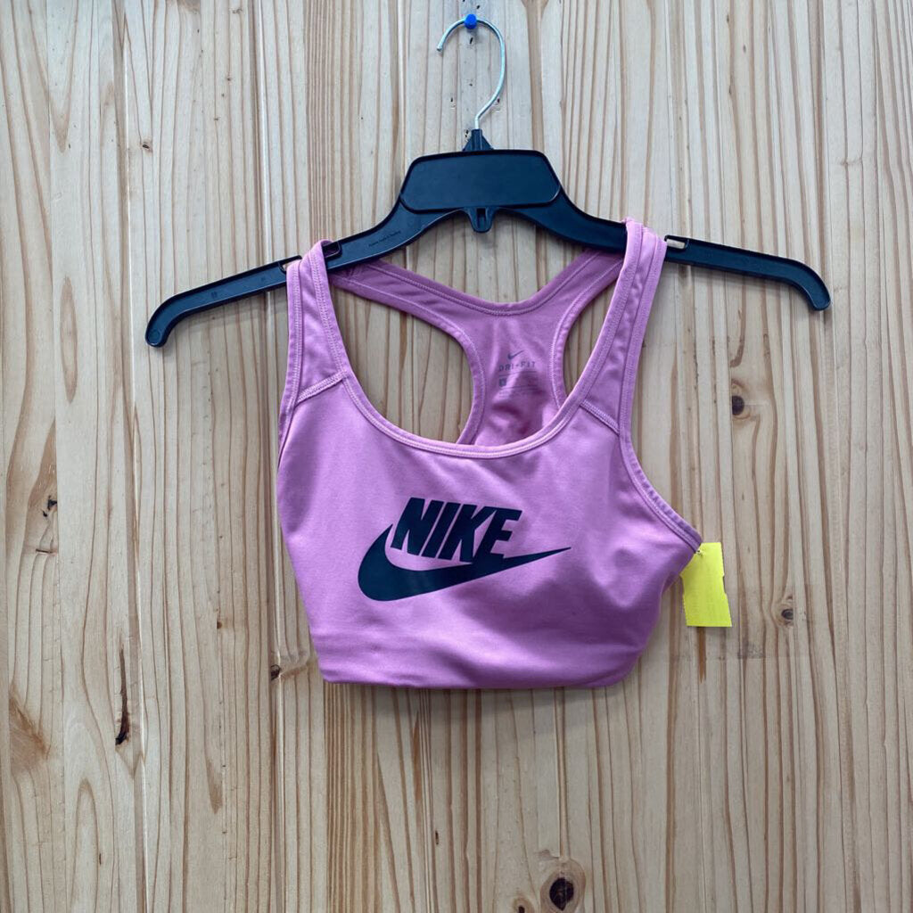 WOMENS NIKE SPORTS BRA PINK/BLK S