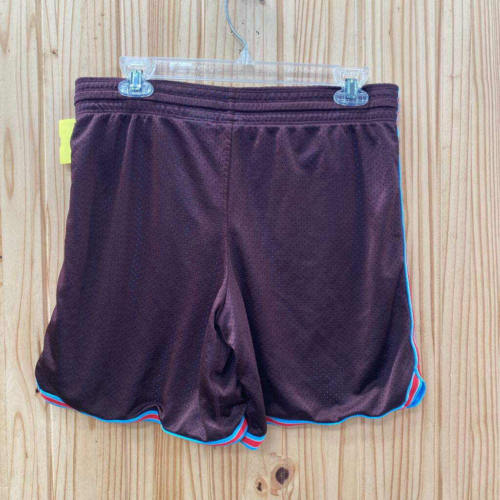 MENS NIKE SHORTS DK WINE/CYAN/RED S