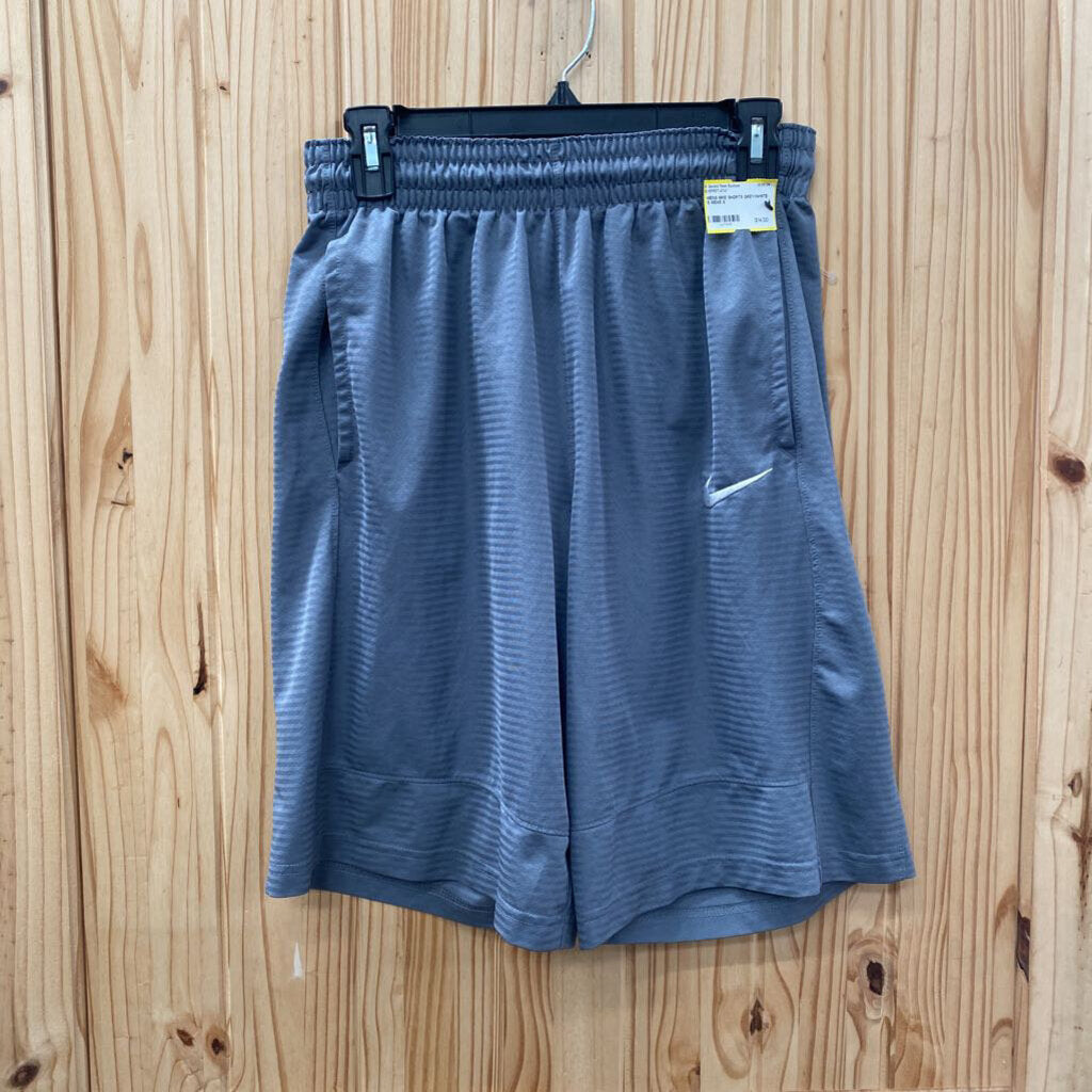 MENS NIKE SHORTS GREY/WHITE S