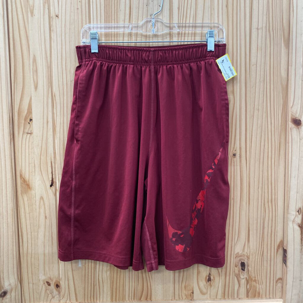 MENS NIKE SHORTS DK RED M