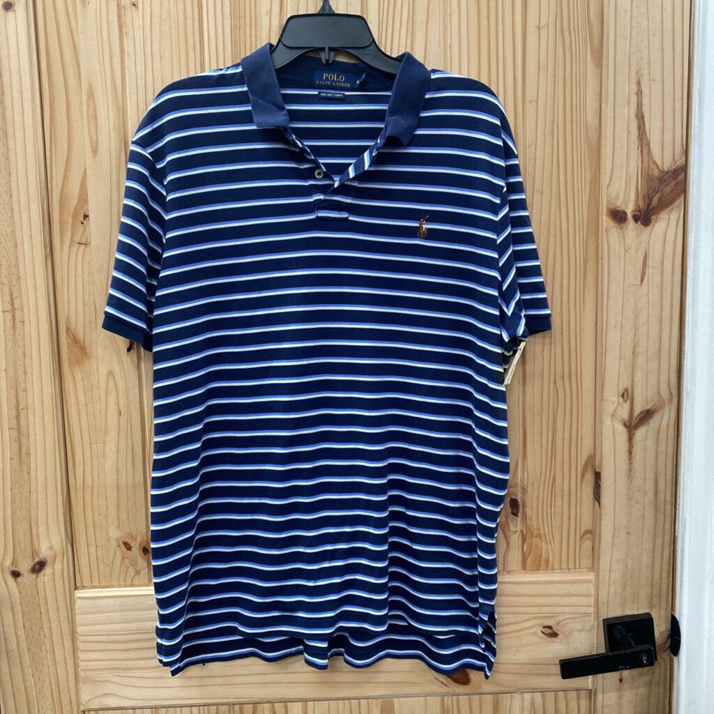 MENS RALPH LAUREN BLUE POLO SHIRT