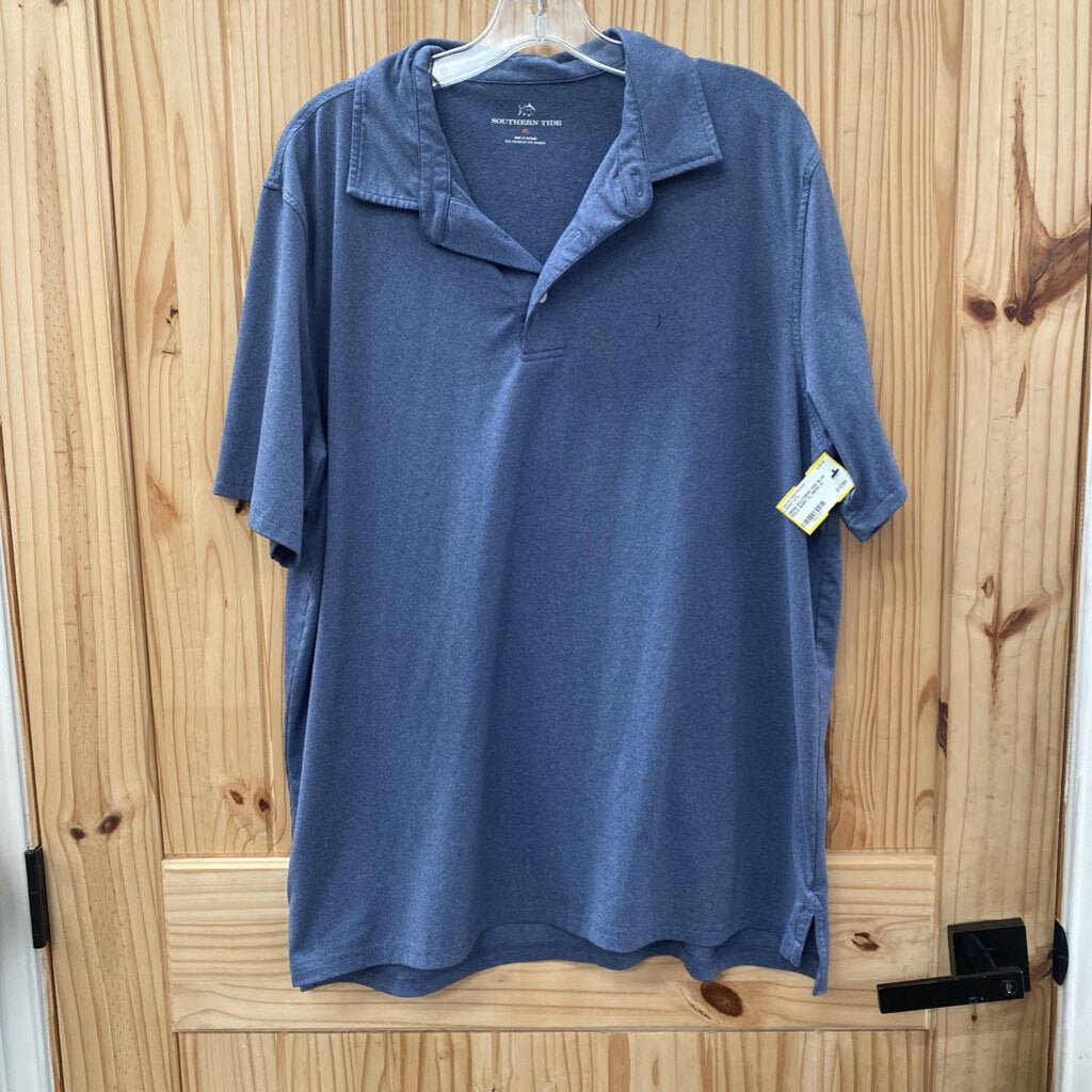 MENS SOUTHERN TIDE BLUE POLO SHIRT XL