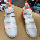 MENS LEBRON JAMES SHOES ORANGE/WHITE 16