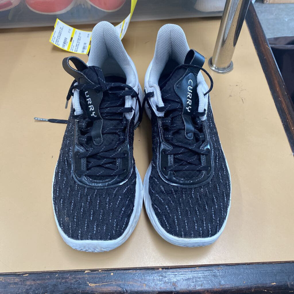 MENS CURRY BLK/WHITE SHOES 7.5