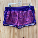 WOMENS NIKE SHORTS PURPLE/FUSHIA XL