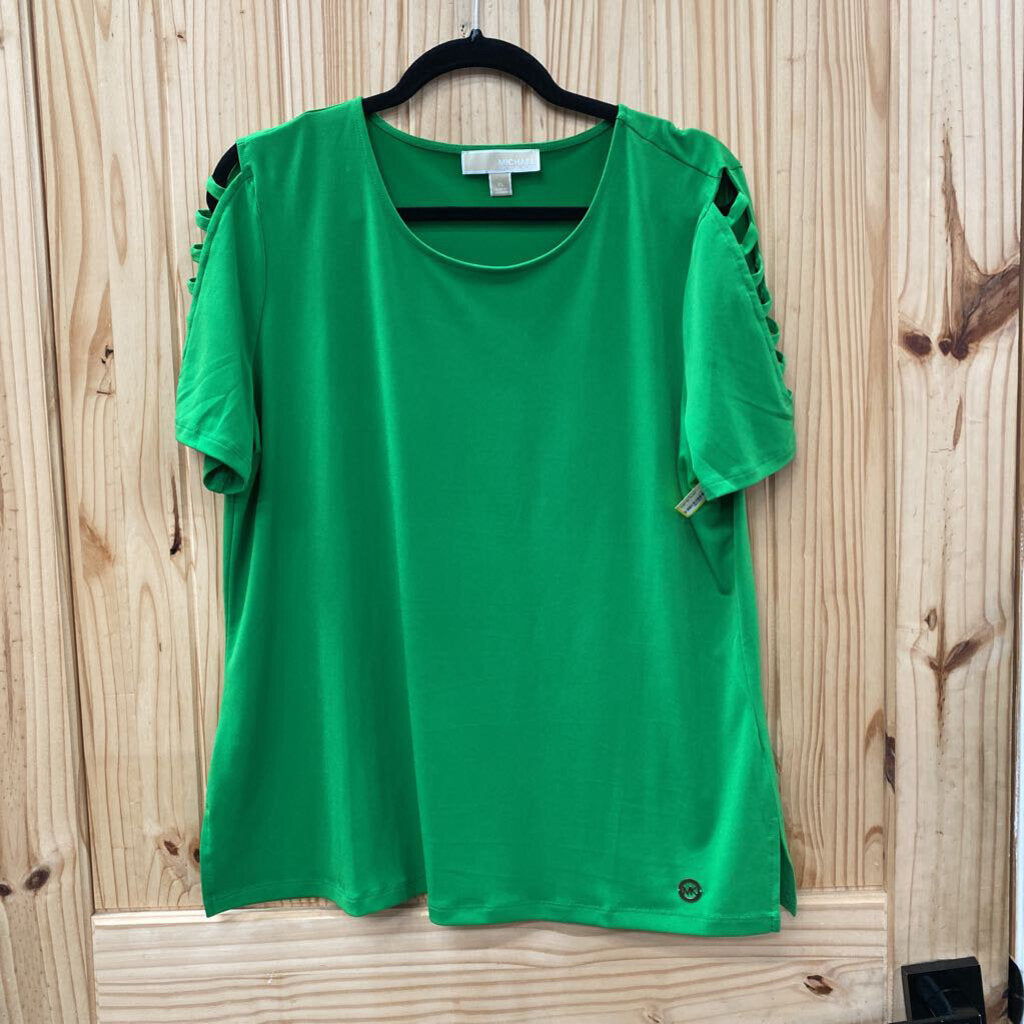 WOMENS MICHAEL KORS GREEN TOP XL