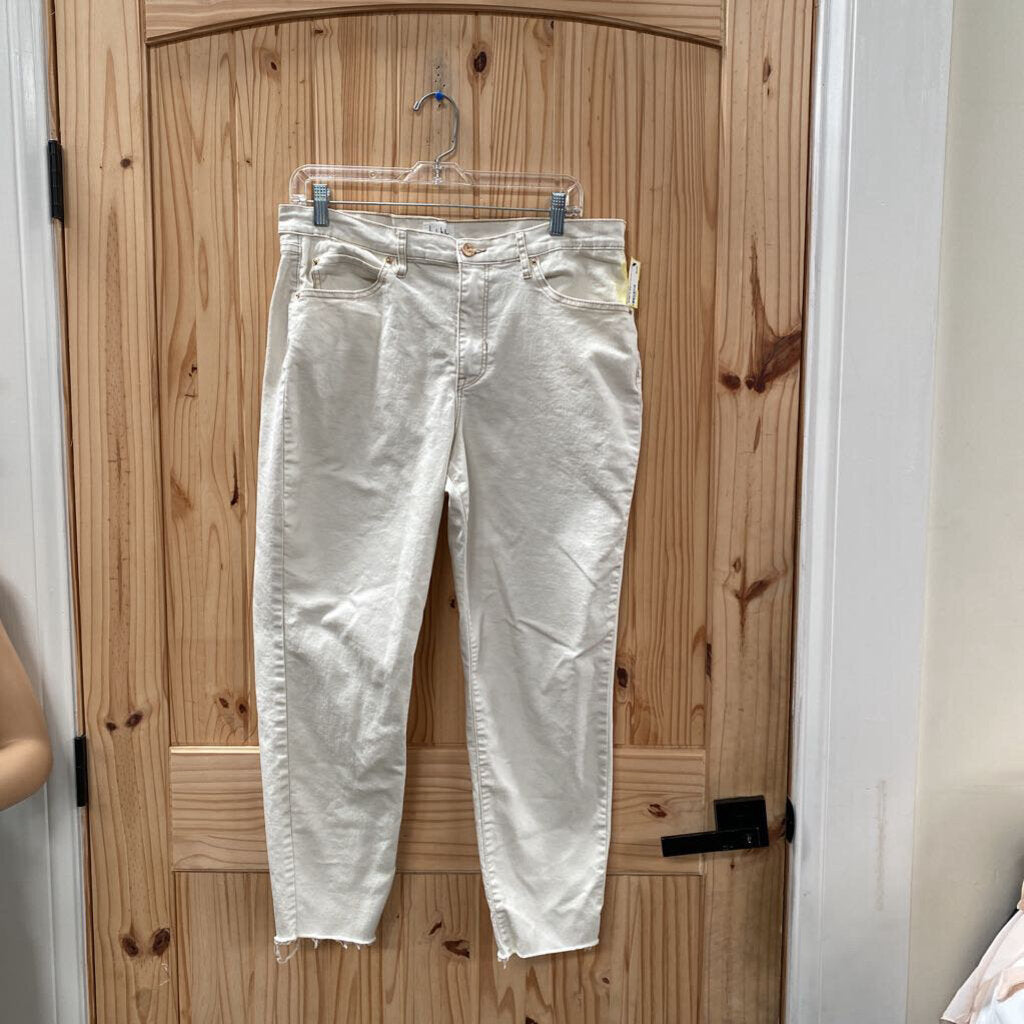 WOMENS NICOLE MILLER IVORY JEANS 14