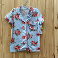 GIRLS TAHARI GIRL 2PC SET LT BLUE/WHITE STRIPE FLORAL 5/6