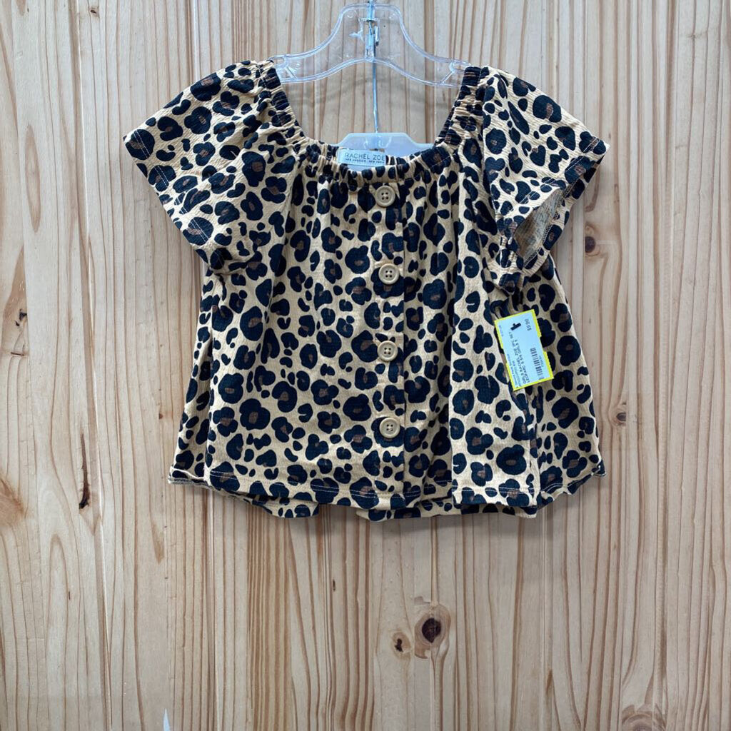 GIRLS RACHEL ZOE 2PC SET LEOPARD S 5/6