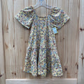 GIRLS BTWEEN YELLOW FLORAL DRESS 6